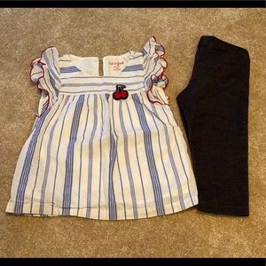 Cat & Jack XS 4/5 tunic tank top & Capri leggings